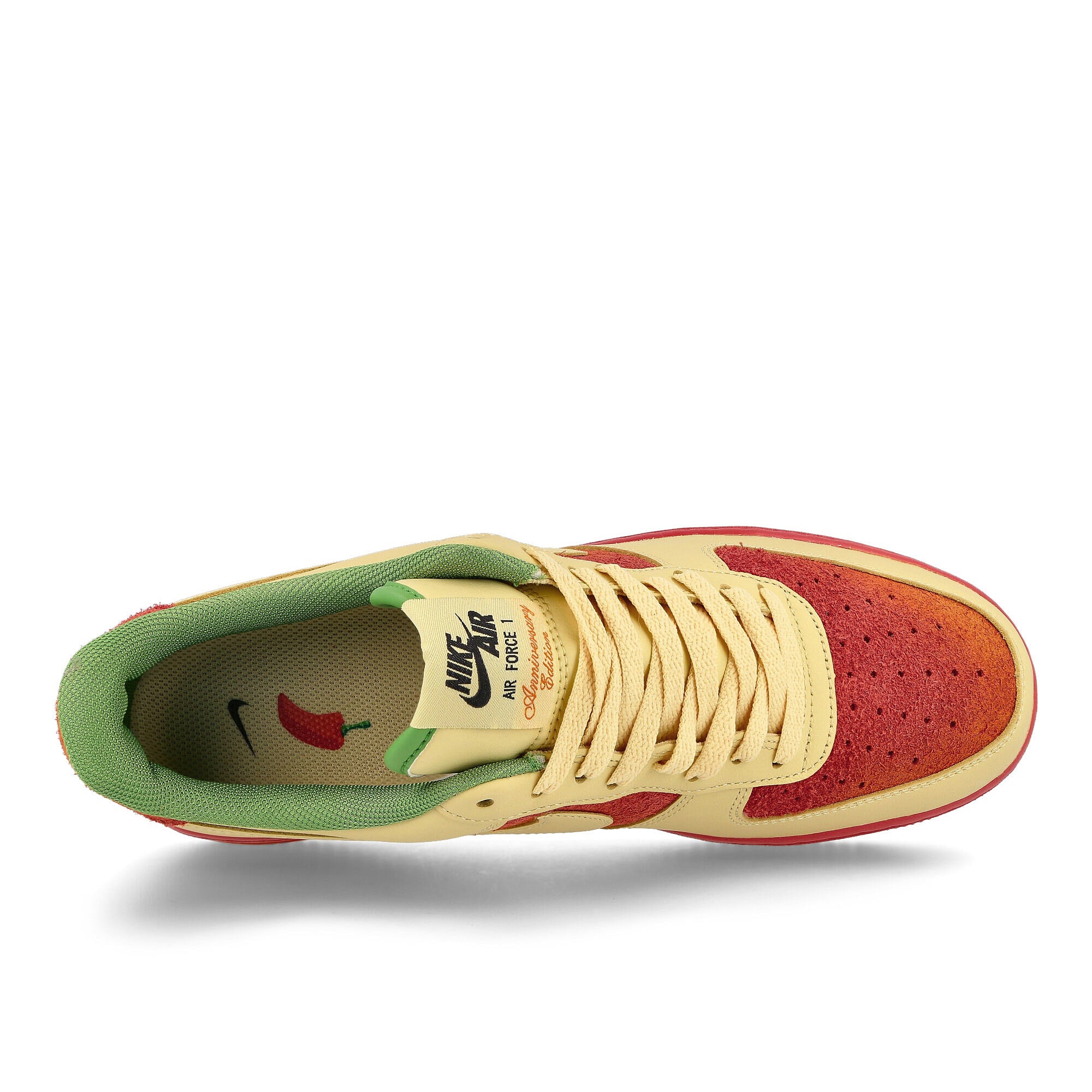 Nike Air Force 1 07 Lemon Wash-Lemon Wash - University Red Low Top Sneakers Detailfoto | Overkill