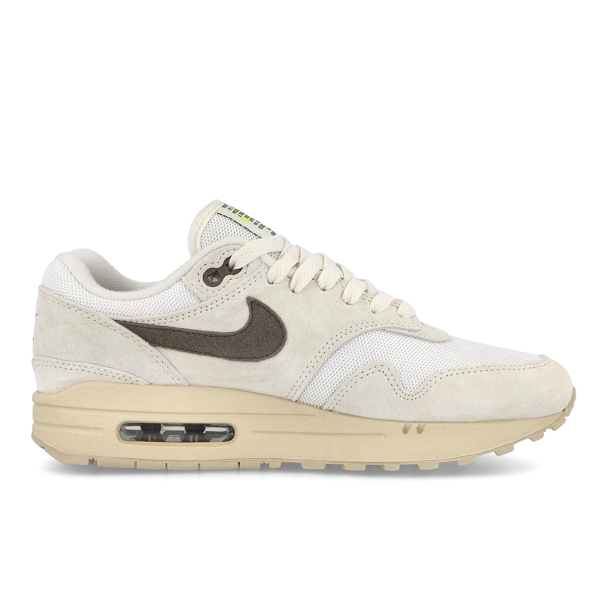 Nike Air Max 1 Sail-Ironstone - White - Rattan Low Top Sneakers Silhouette | Overkill