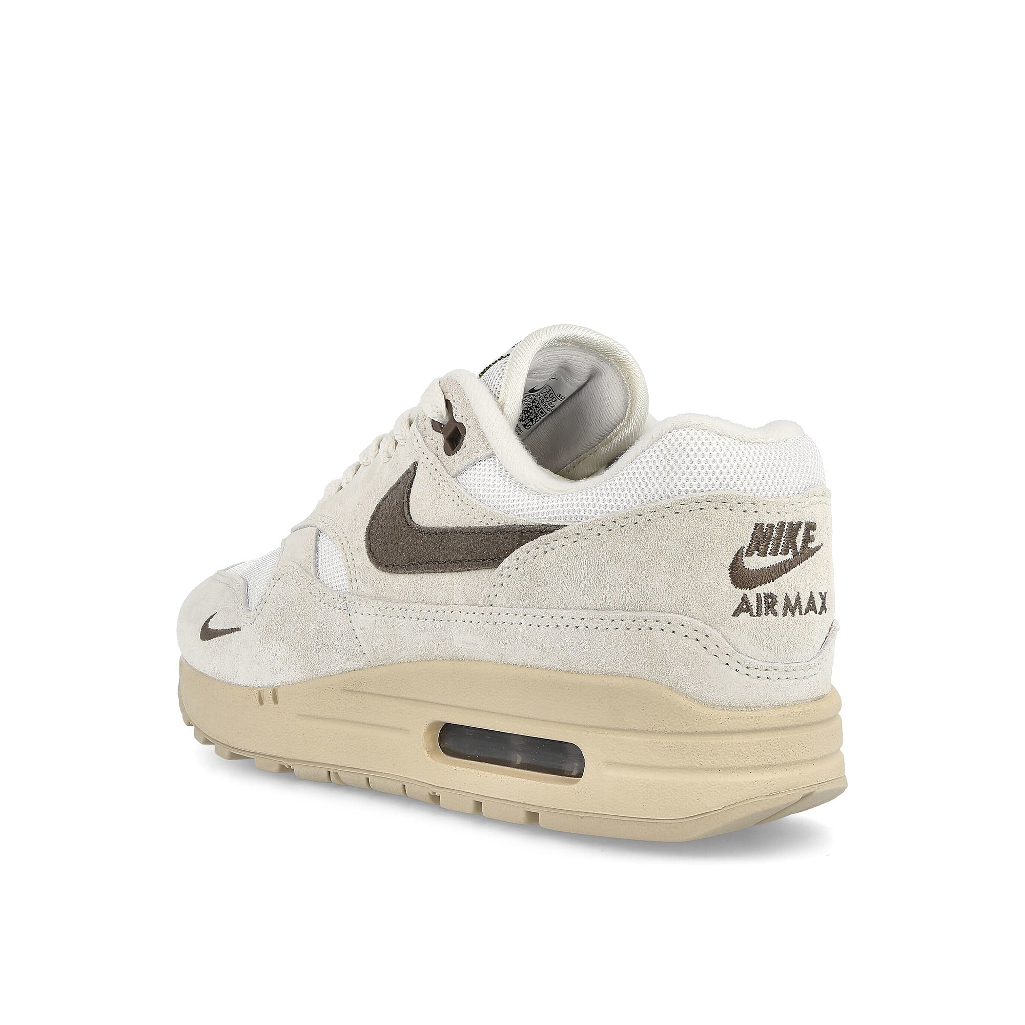 Nike Air Max 1 Sail-Ironstone - White - Rattan Low Top Sneakers Material | Overkill