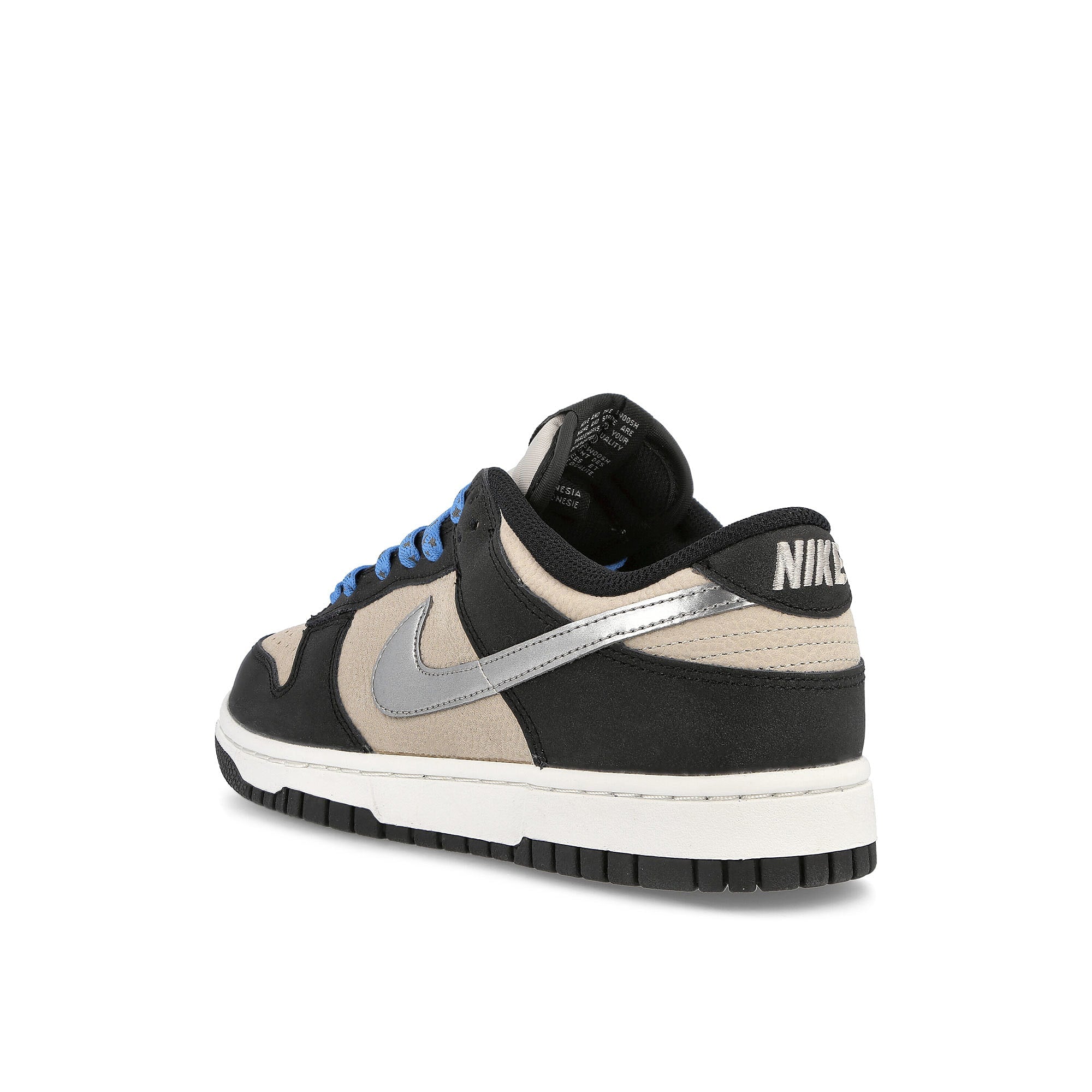 Nike Wmns Dunk Low Light Bone / Metallic Silver - Black Low Top Sneakers Material | Overkill