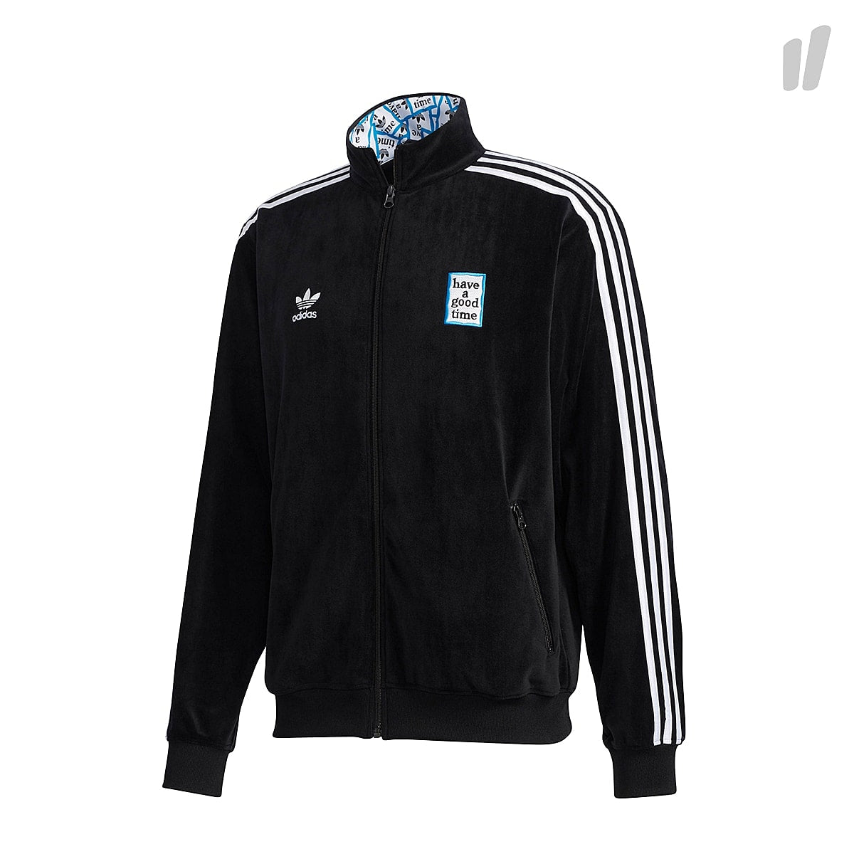 adidas Have A Good Time x adidas HAGT Velour Track Top Black Track Jackets DZ9233 | Overkill