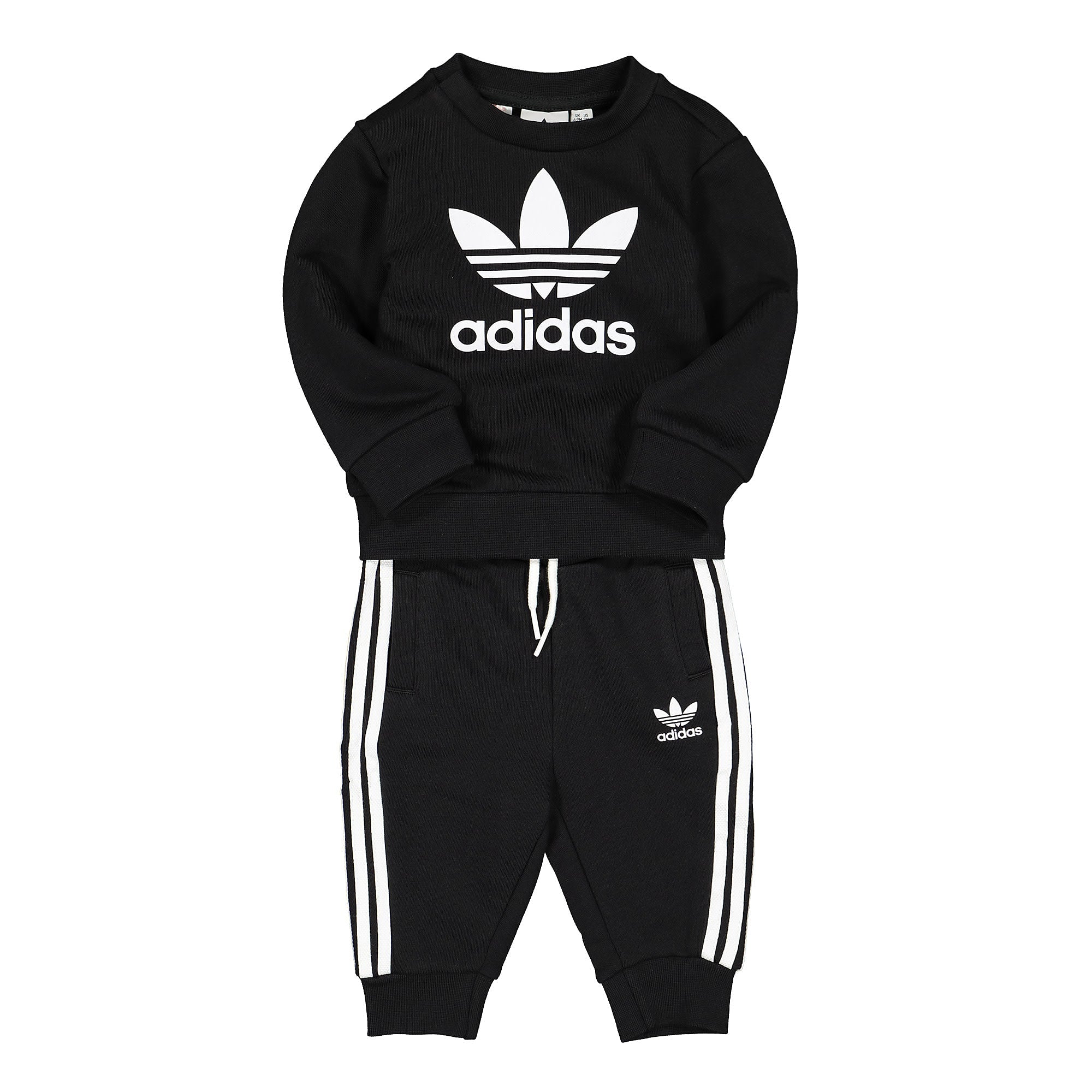 adidas Kids Crew Set Black / White Sweatshirts ED7679 | Overkill