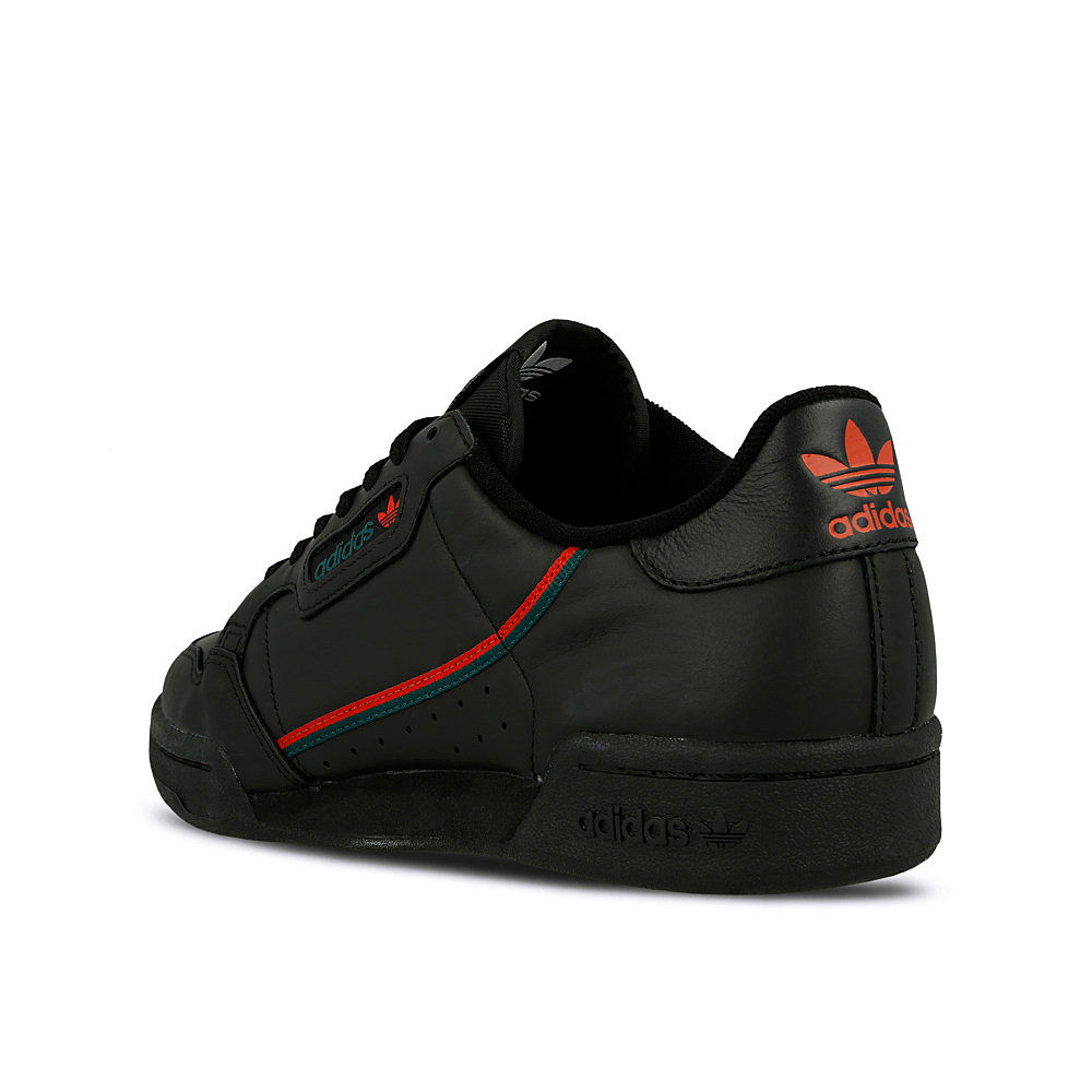 adidas continental 80 Core Black-Scarlet-Collegiate Green Sneakers Material | Overkill