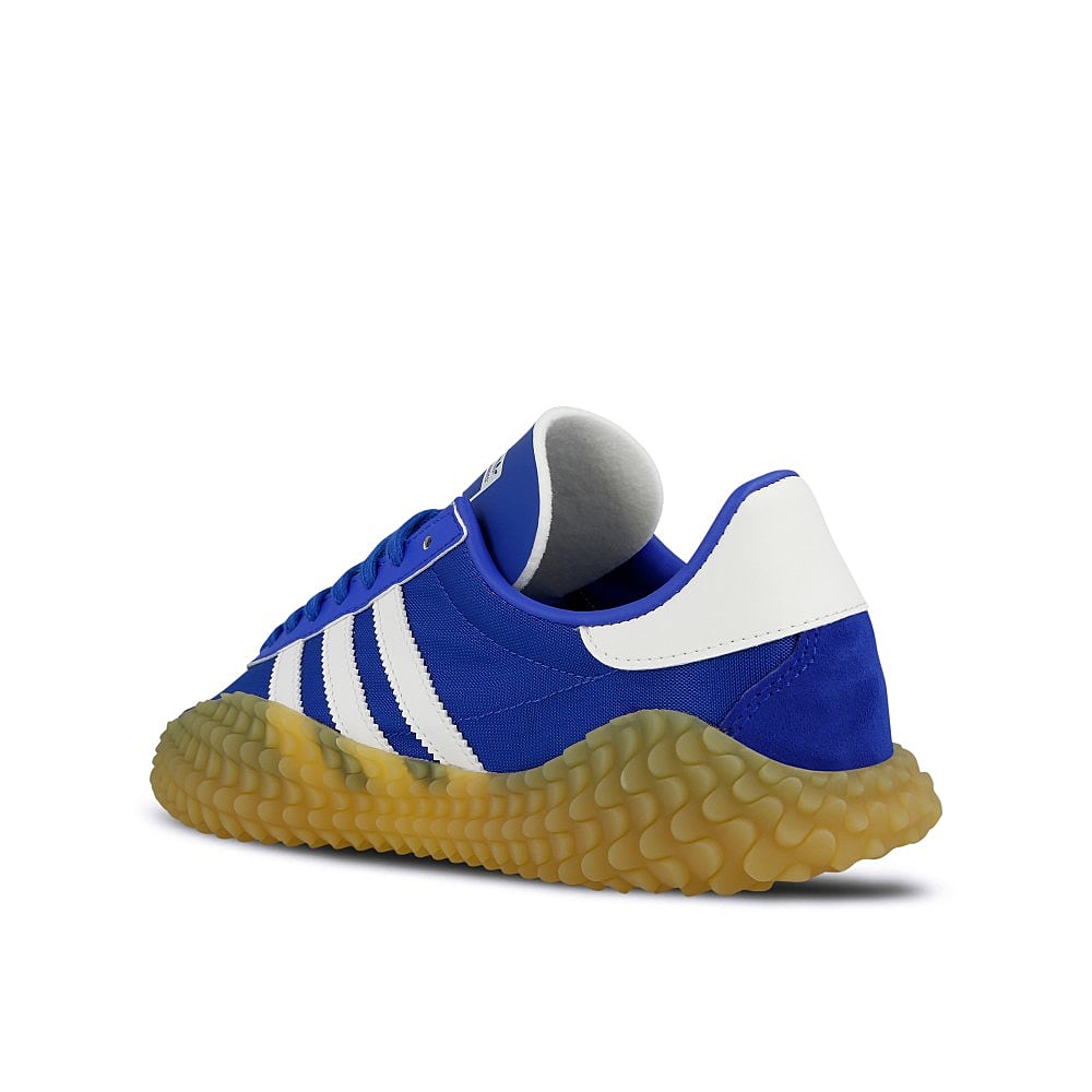 adidas country x kamanda Blue-Cloud White-Gum Sneakers Material | Overkill