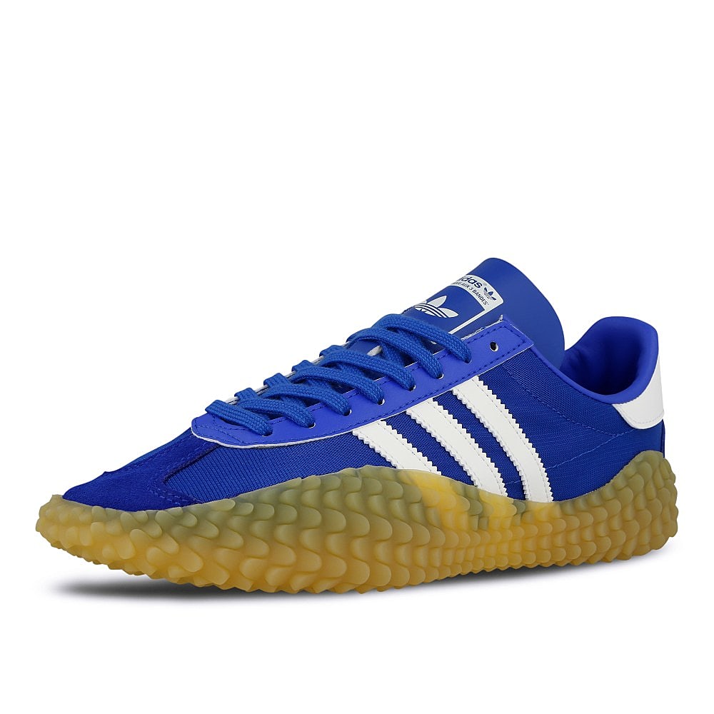 adidas country x kamanda Blue-Cloud White-Gum Sneakers Close Up | Overkill