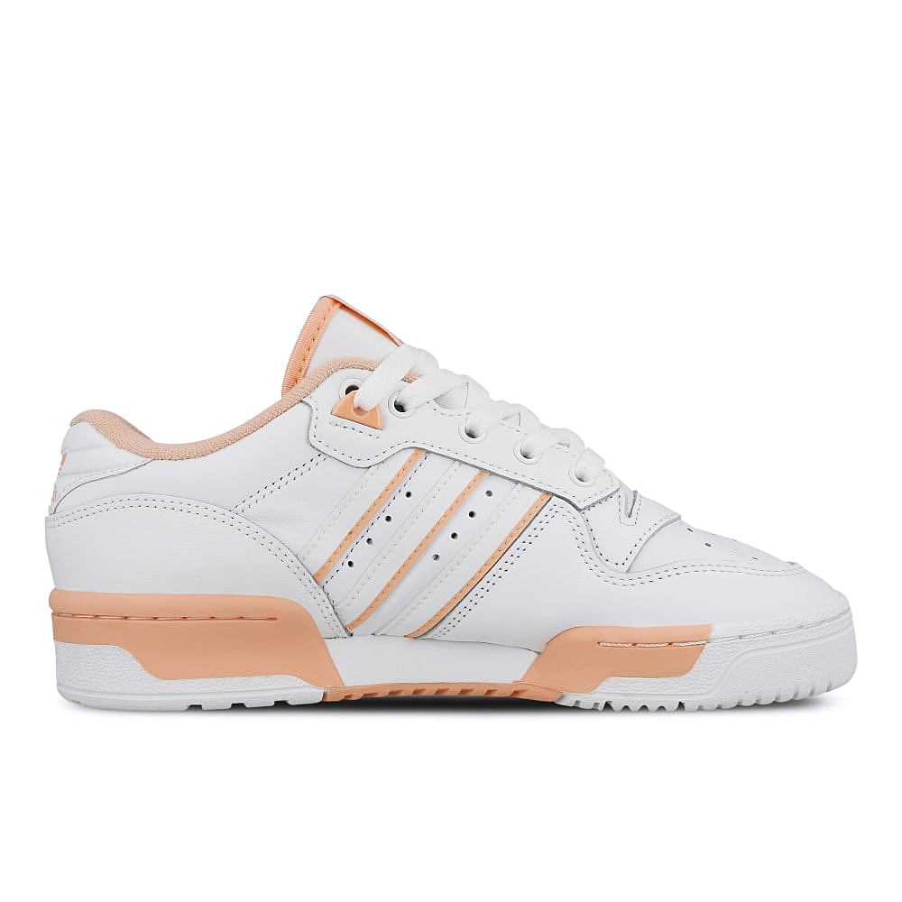 adidas wmns rivalry low Footwear White-Footwear White-Glow Pink Sneakers Silhouette | Overkill