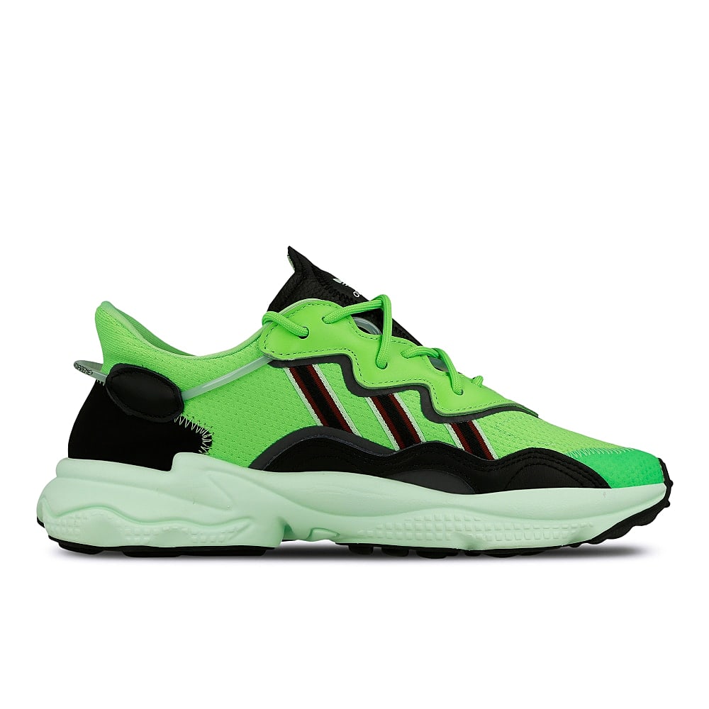 adidas ozweego Solar Green-Core Black-Glow Green Sneakers Silhouette | Overkill