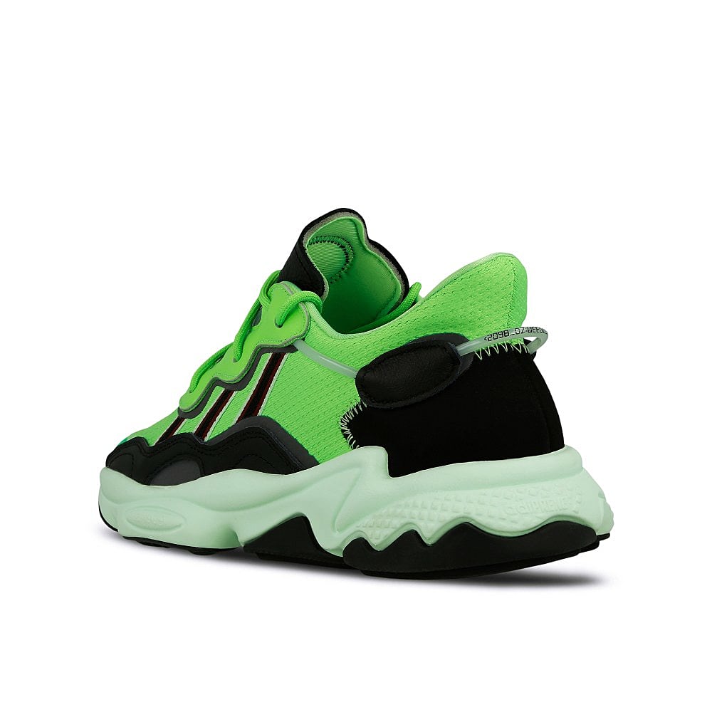 adidas ozweego Solar Green-Core Black-Glow Green Sneakers Material | Overkill