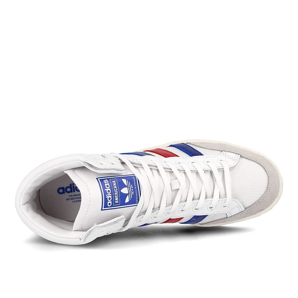 adidas americana hi Running White-Collegiate Royal-Scarlet Sneakers Detailfoto | Overkill