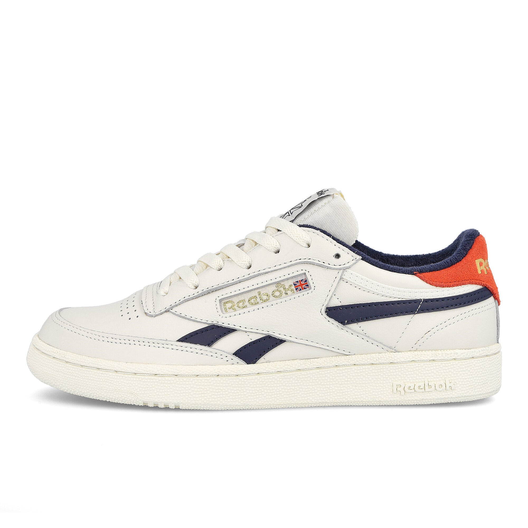 Reebok club c revenge mu Chalk-Collegiate Navy-Legacy Red Low Top Sneakers EF3084 | Overkill
