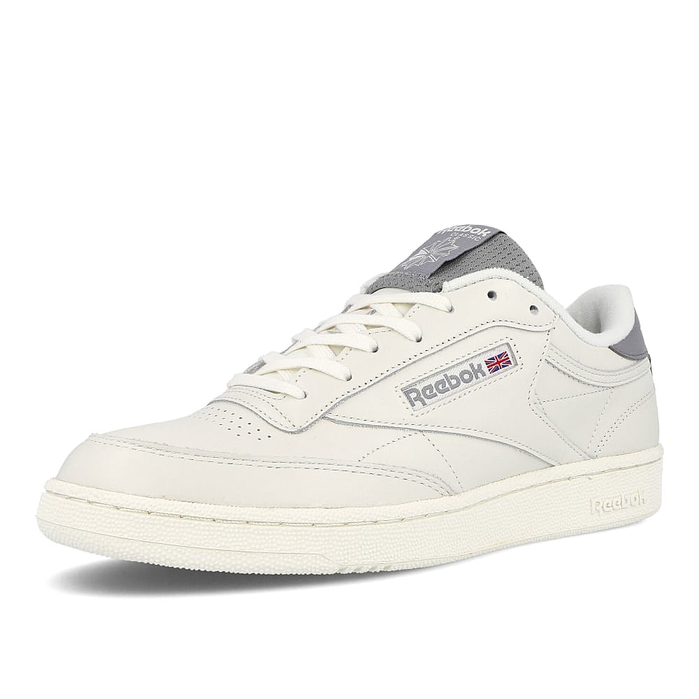 Reebok club c 85 mu Chalk / Cold Grey / Radiant Red Detailfoto | Overkill
