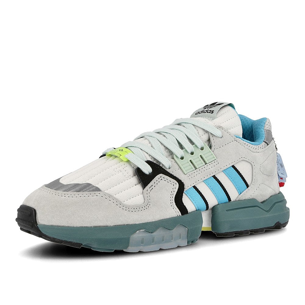 adidas zx torsion Orbit Grey-Blue Glow-Core Black Sneakers Close Up | Overkill