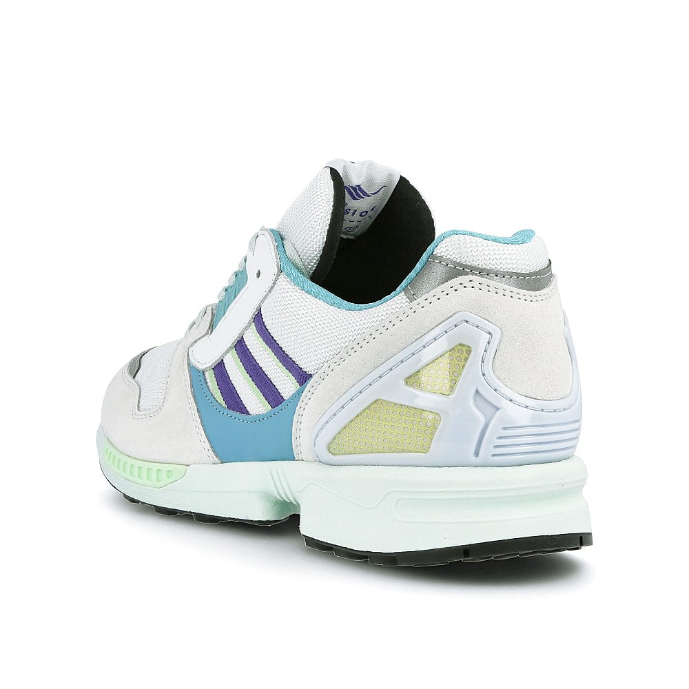 adidas ZX 8000 Footwear White / Purple / Light Aqua Low Top Sneakers EF4366 Material | Overkill