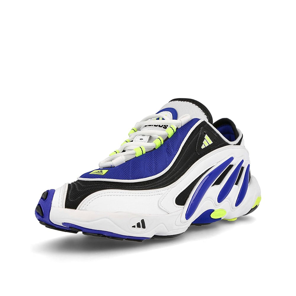 adidas fyw 98 Footwear White-Team Royal Blue-Solar Yellow Sneakers Close Up | Overkill