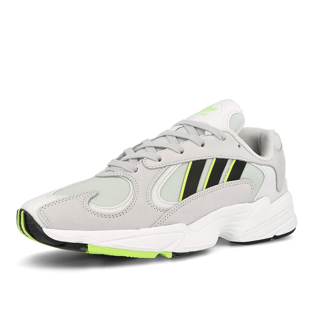 adidas yung-1 Dash Green-Core Black-Solar Yellow Sneakers Close Up | Overkill