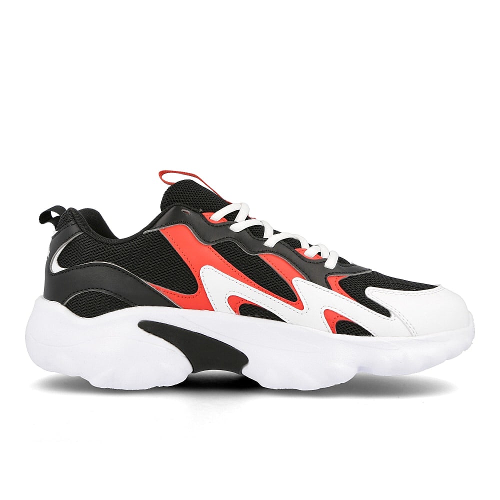 Reebok dmx series 1000 White-Black-Radar Red Low Top Sneakers Silhouette | Overkill