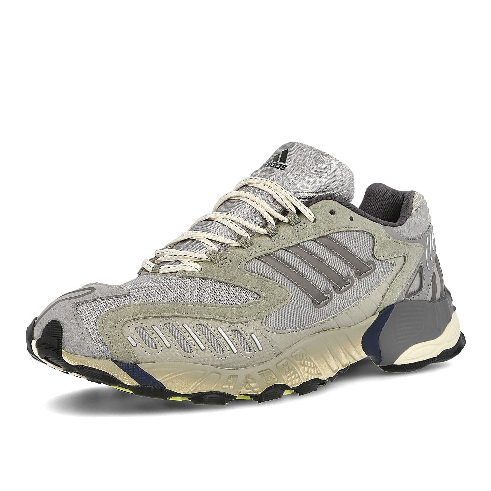 adidas Norse Projects x adidas Consortium Torsion TRDC Grey-Medium Solid Grey-Frozen Yellow Sneakers Close Up | Overkill