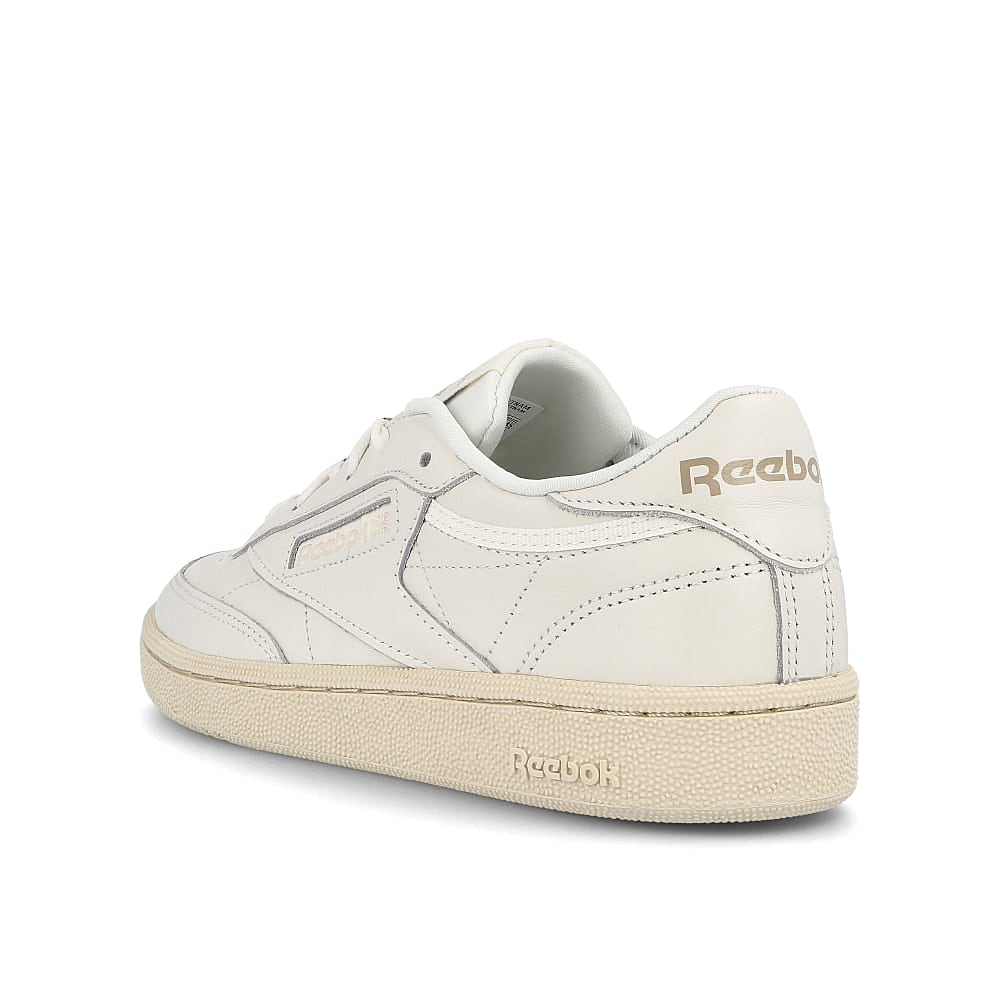 Reebok wmns club c 85 Chalk-Paper White-Pure Grey Sneakers Material | Overkill