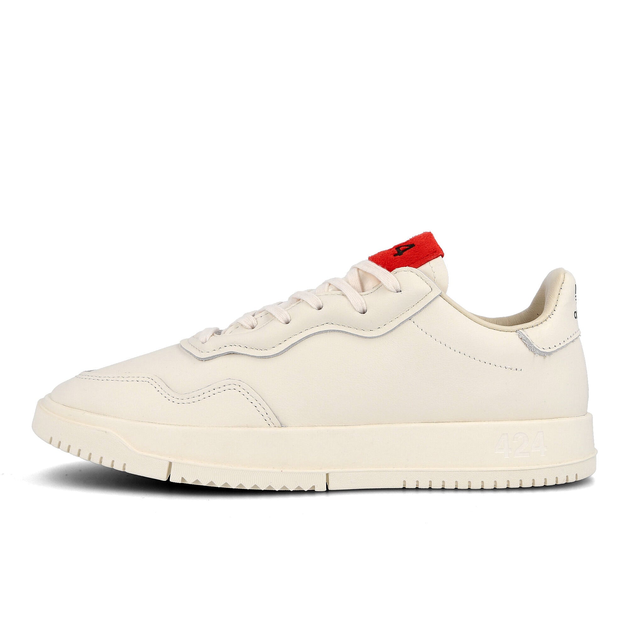 adidas 424 x adidas SC Premiere Chalk White-Chalk White-Scarlet Low Top Sneakers EG3730 | Overkill