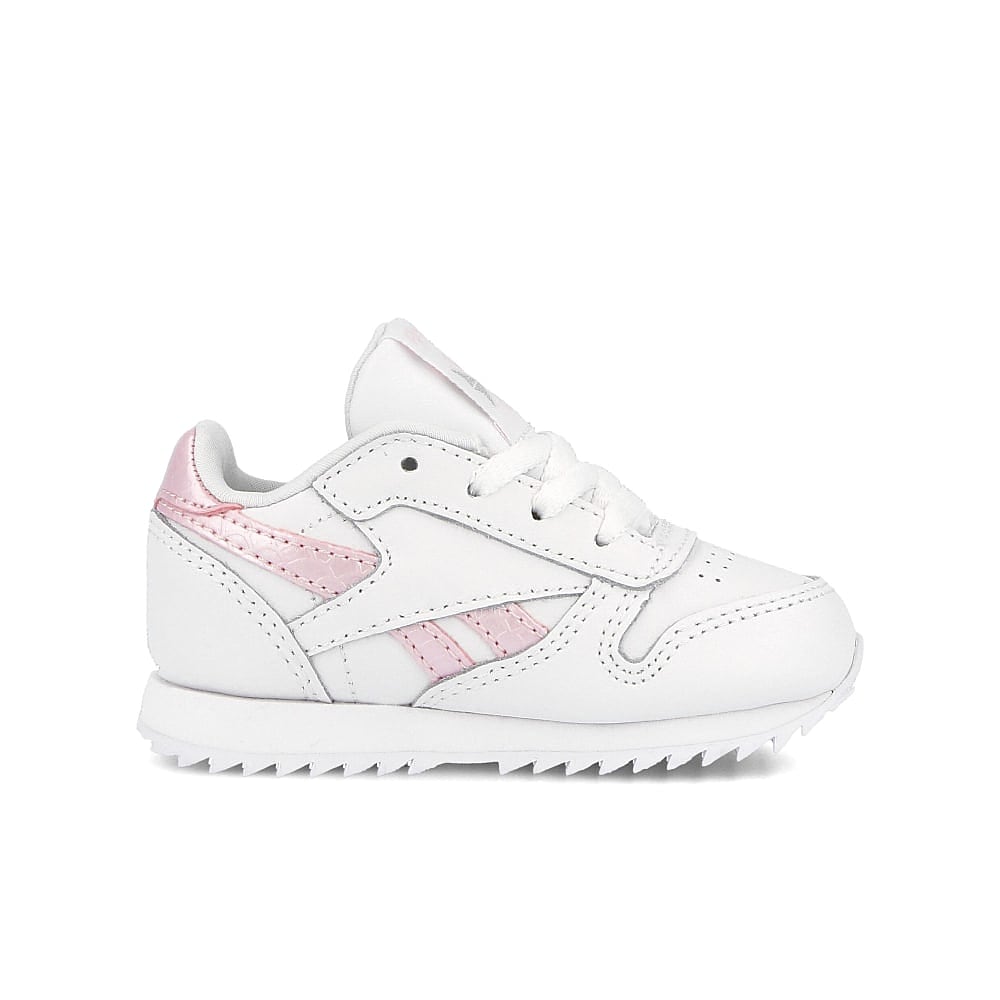 Reebok classic leather infants White-Pixel Pink-None Low Top Sneakers Silhouette | Overkill