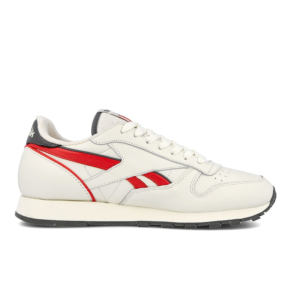 Reebok classic leather mu Chalk-Radiant Red-True Grey Low Top Sneakers Silhouette | Overkill