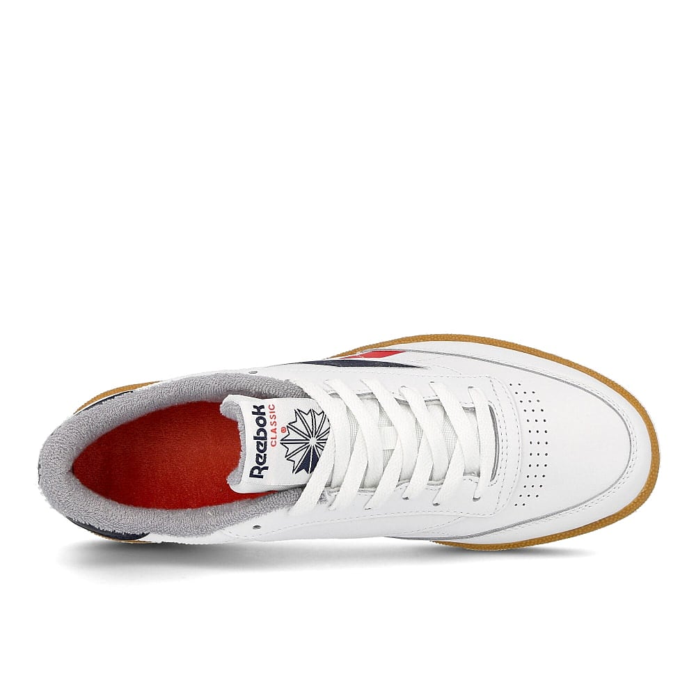 Reebok club c 85 mu White-Radiant Red-Collegiate Navy Low Top Sneakers Detailfoto | Overkill