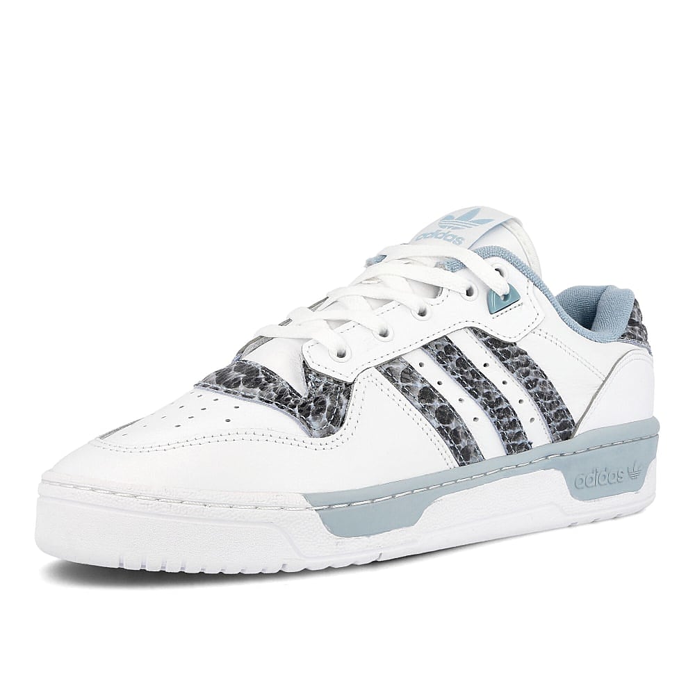 adidas rivalry low Running White-Ash Grey-Running White Sneakers Close Up | Overkill