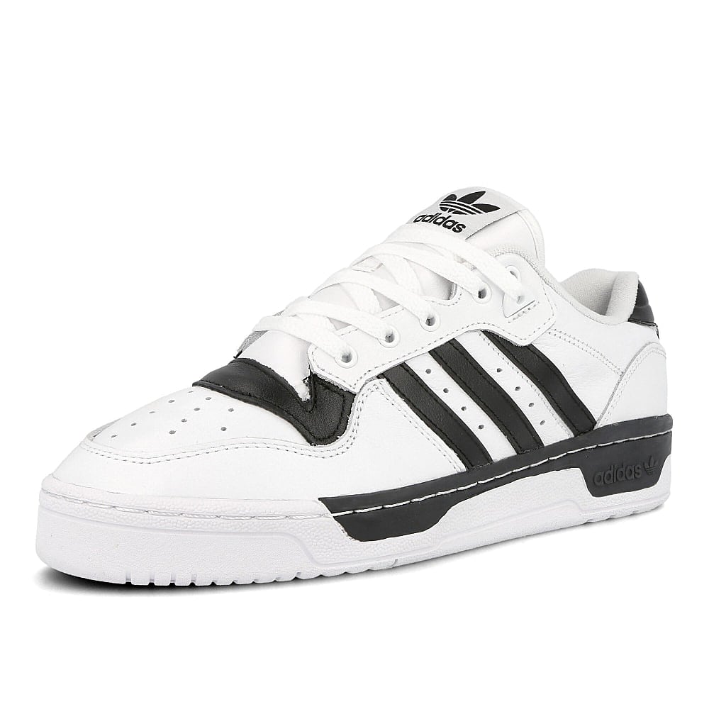 adidas rivalry low Running White-Running White-Core Black Sneakers Close Up | Overkill