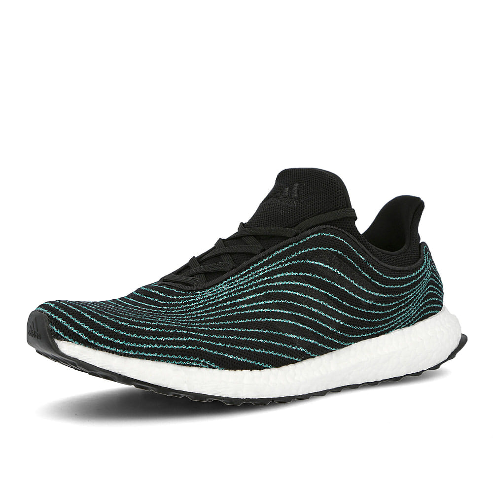 adidas ultraboost dna parley Core Black-Core Black-Blue Spirit Sneakers Close Up | Overkill