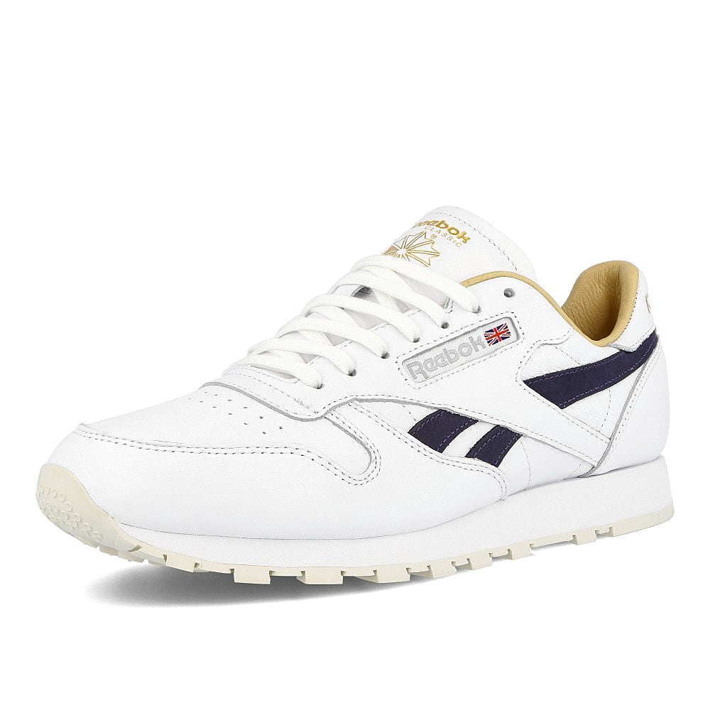 Reebok classic leather mu White-Purple Delirium-Paperwhite Low Top Sneakers Close Up | Overkill