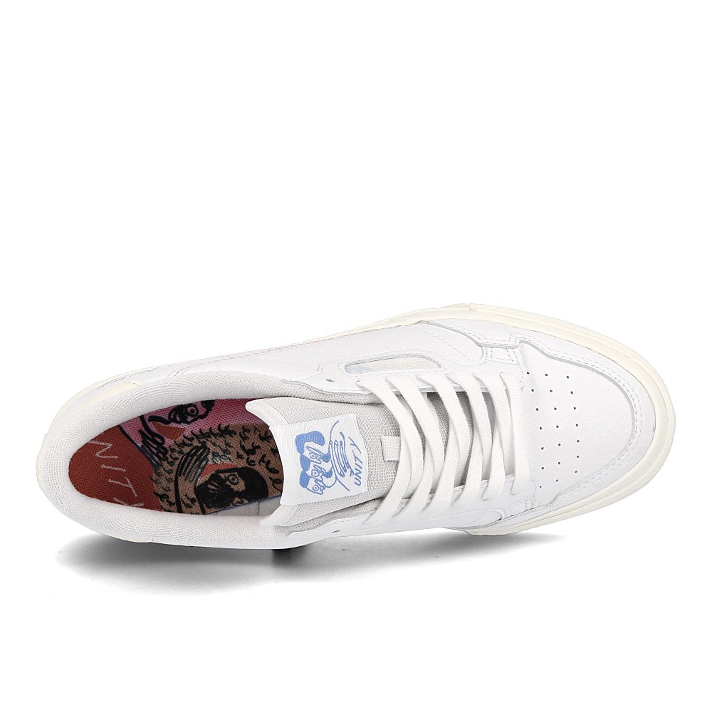 adidas Unity Press x adidas Continental Vulc Footwear White-Chalk White-Light Blue Sneakers Detailfoto | Overkill