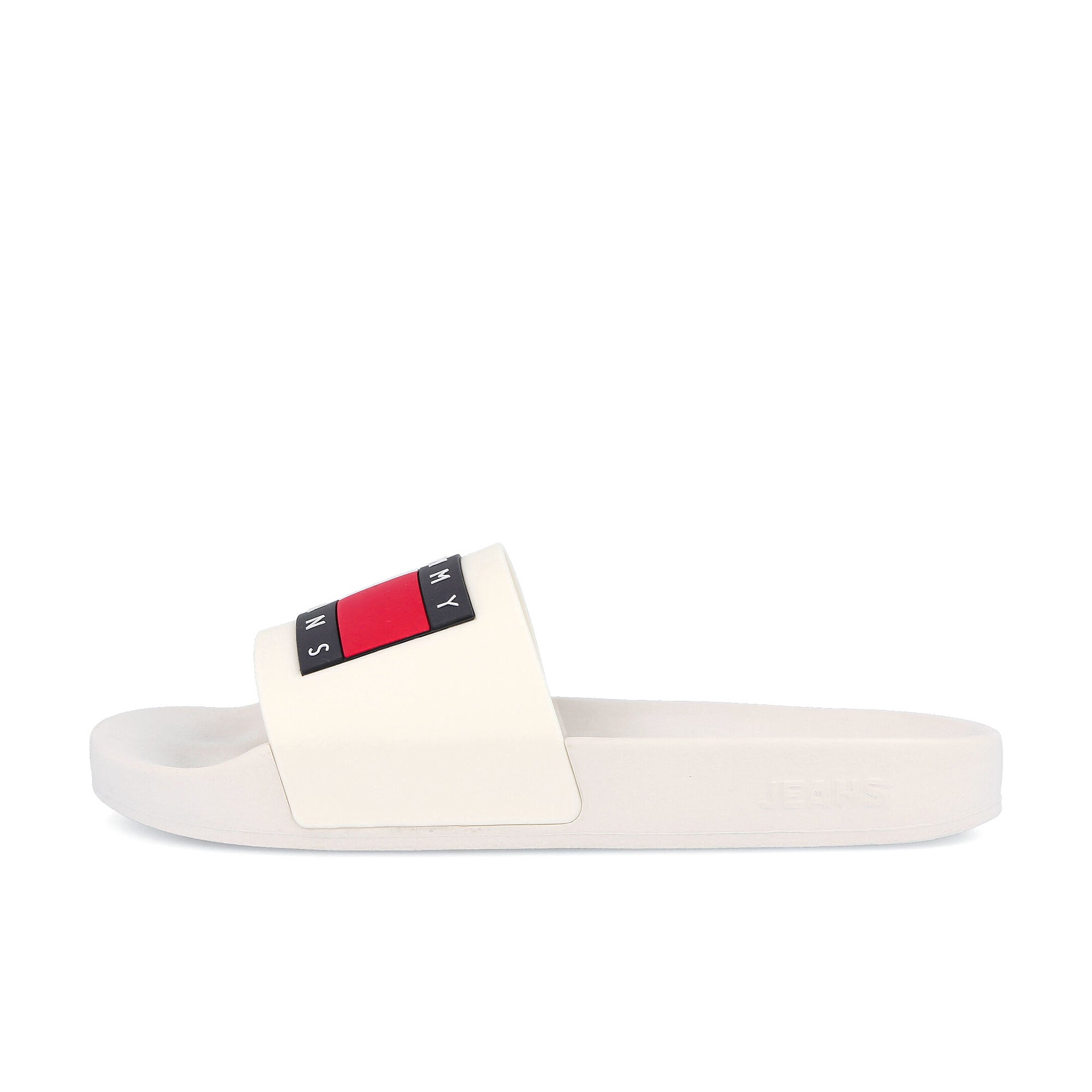 Tommy Jeans Flag Pool Slide Ecru EN0EN01889 YBL | Overkill