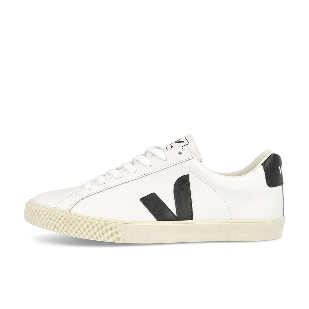 Veja wmns esplar logo leather Extra White / Black EO020005A | Overkill