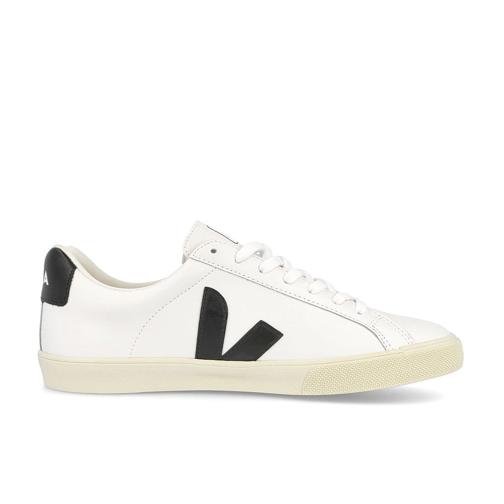 Veja wmns esplar logo leather Extra White / Black Material | Overkill