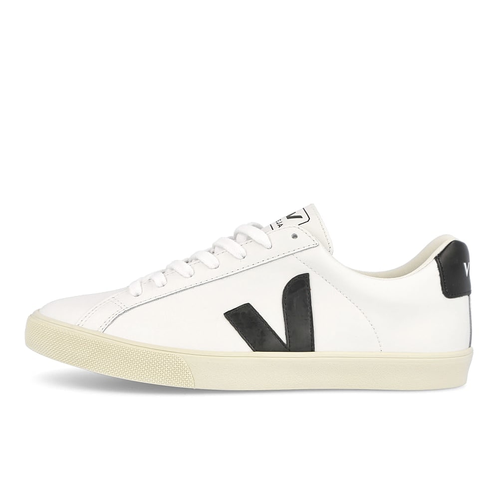 Veja esplar logo leather Extra White / Black EO020005B | Overkill