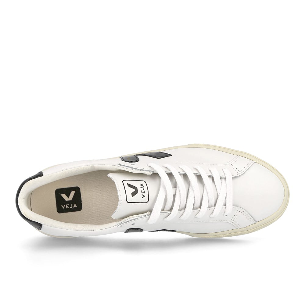 Veja esplar logo leather Extra White / Black Detail view 1 | Overkill