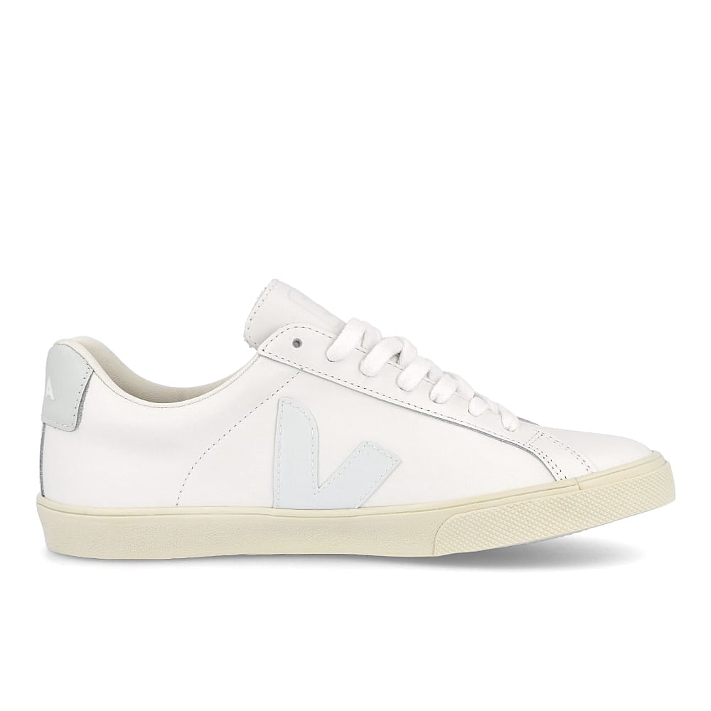 Veja wmns esplar logo leather Extra White / Menthol Material | Overkill
