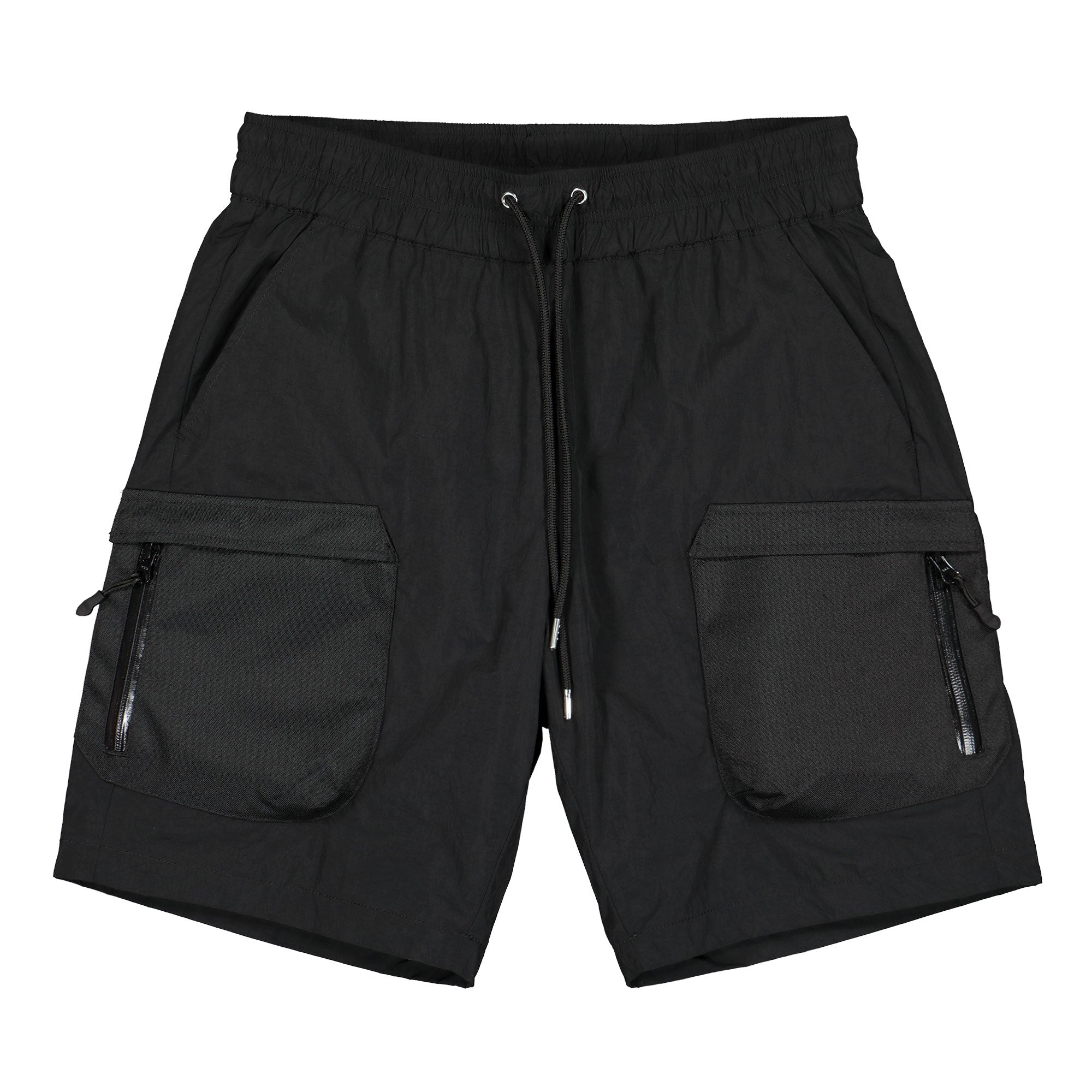 John Elliott high shrunk nylon cargo shorts Black Shorts F119L2710S | Overkill