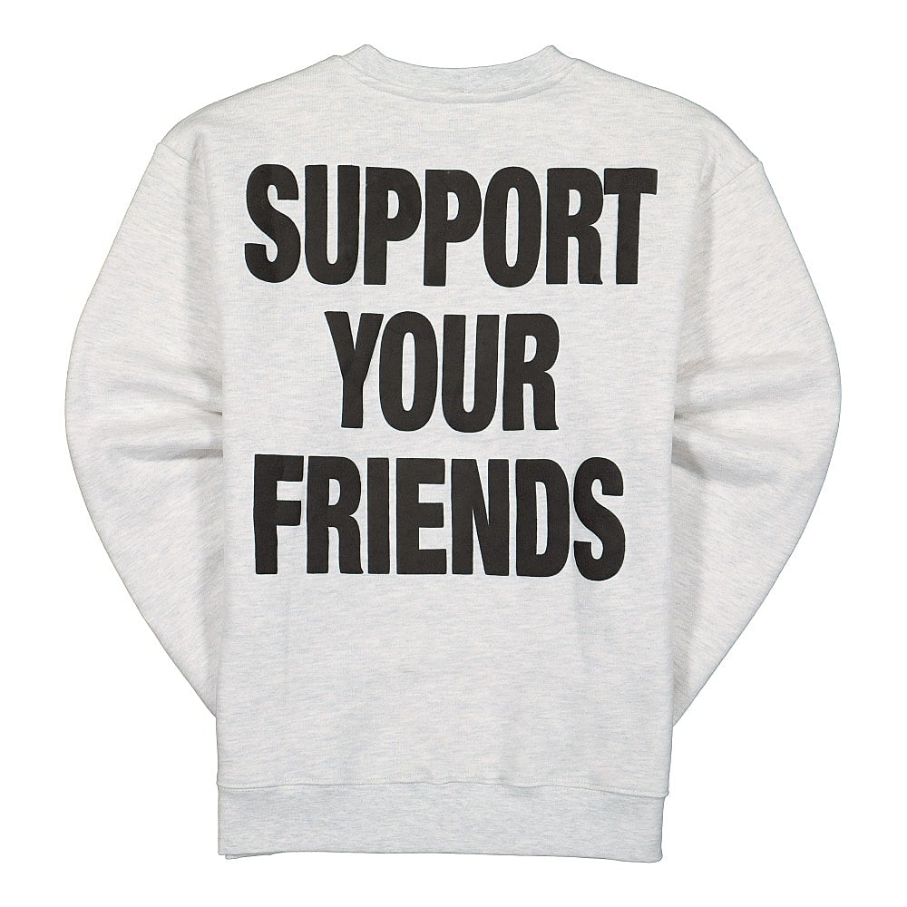 Chinatown Market Friends Crewneck Grey Sweatshirts Material | Overkill