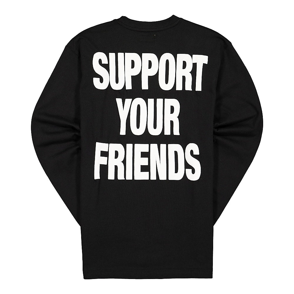 Chinatown Market Friends LS Tee Black Longsleeves Material | Overkill
