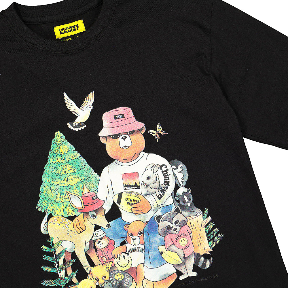 Chinatown Market Friends LS Tee Black Longsleeves Close-up | Overkill