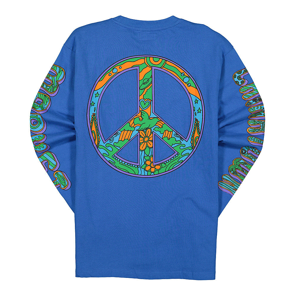 Market Hippie LS Tee Blue Longsleeves Close-up | Overkill