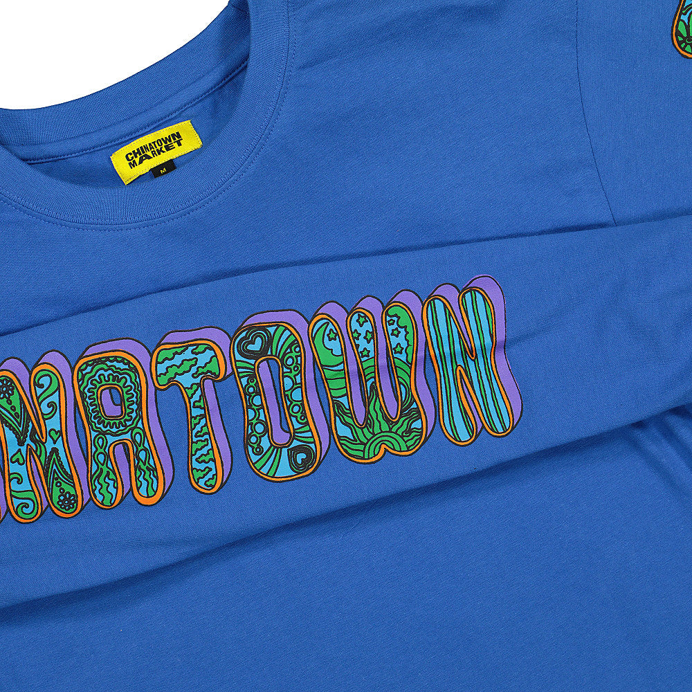 Market Hippie LS Tee Blue Longsleeves Material | Overkill