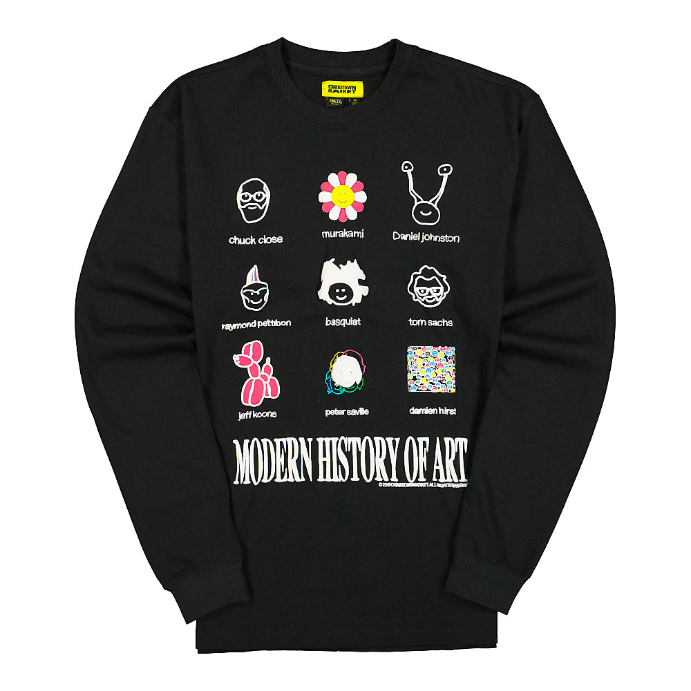 Chinatown Market Modern Art Longsleeve Tee Black Longsleeves F20-1980007 / 0001 | Overkill