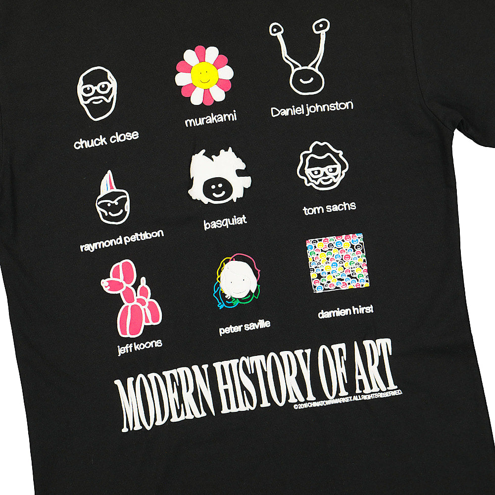 Chinatown Market Modern Art Longsleeve Tee Black Longsleeves Close-up | Overkill