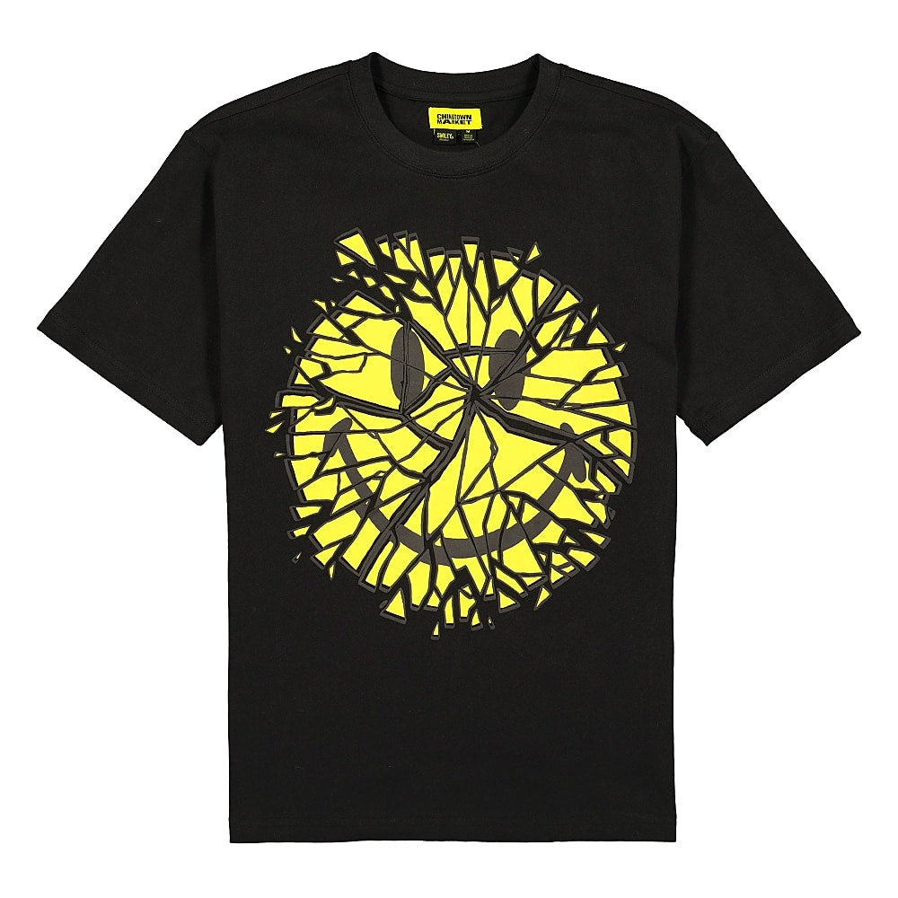Chinatown Market Glass Smiley Tee Black T-Shirts F20-1990008 / 0001 | Overkill