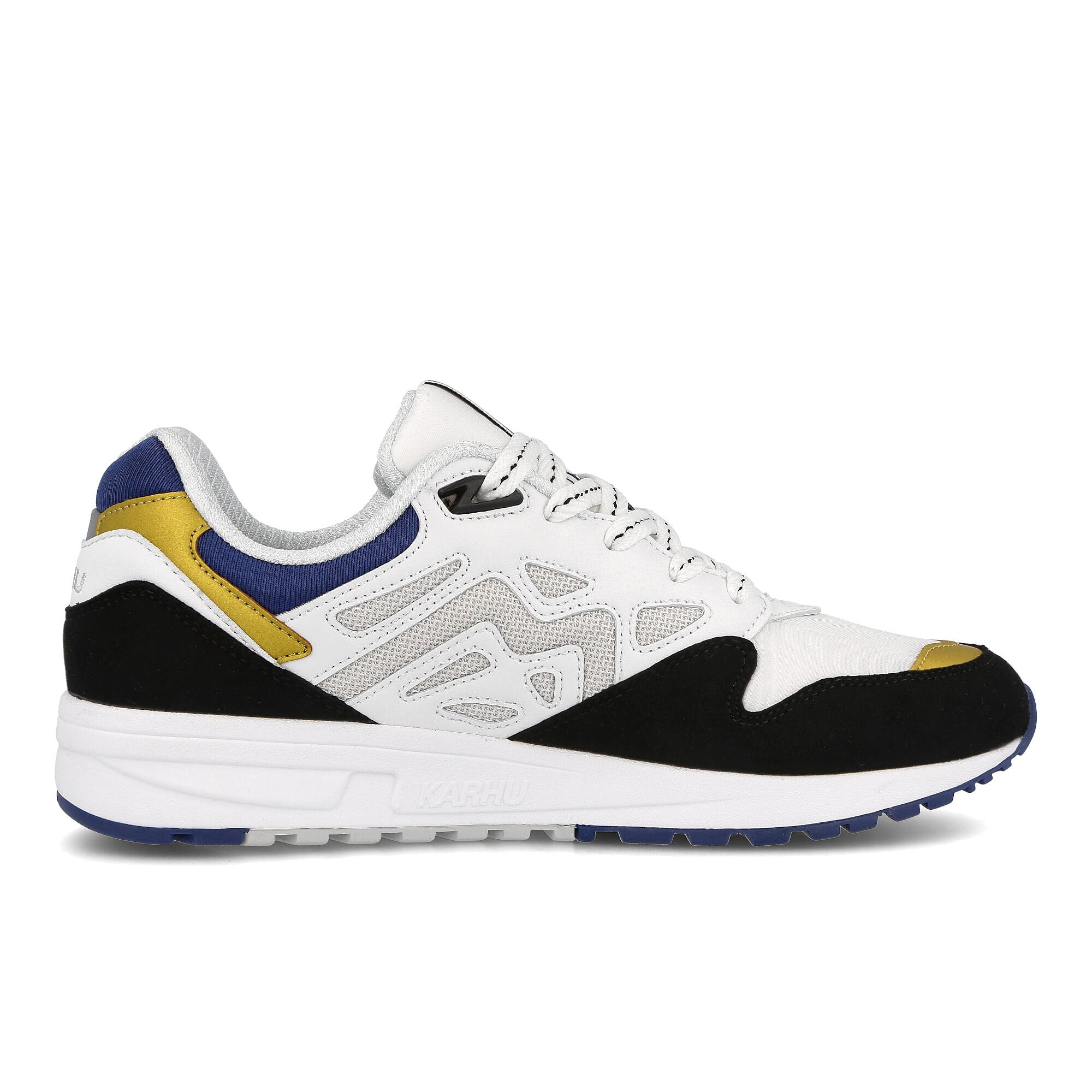 Karhu legacy 96 Jet Black-Spa Blue Low Top Sneakers Silhouette | Overkill