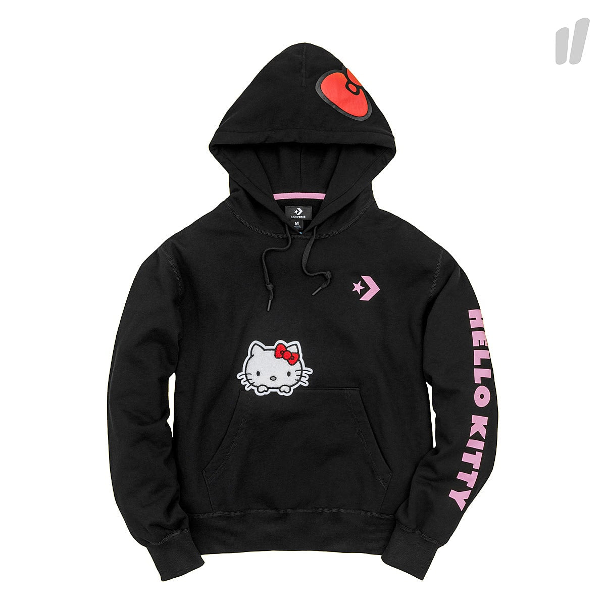 Converse Oversized PO Hoodie Black Hoodies 10008208-A01 | Overkill