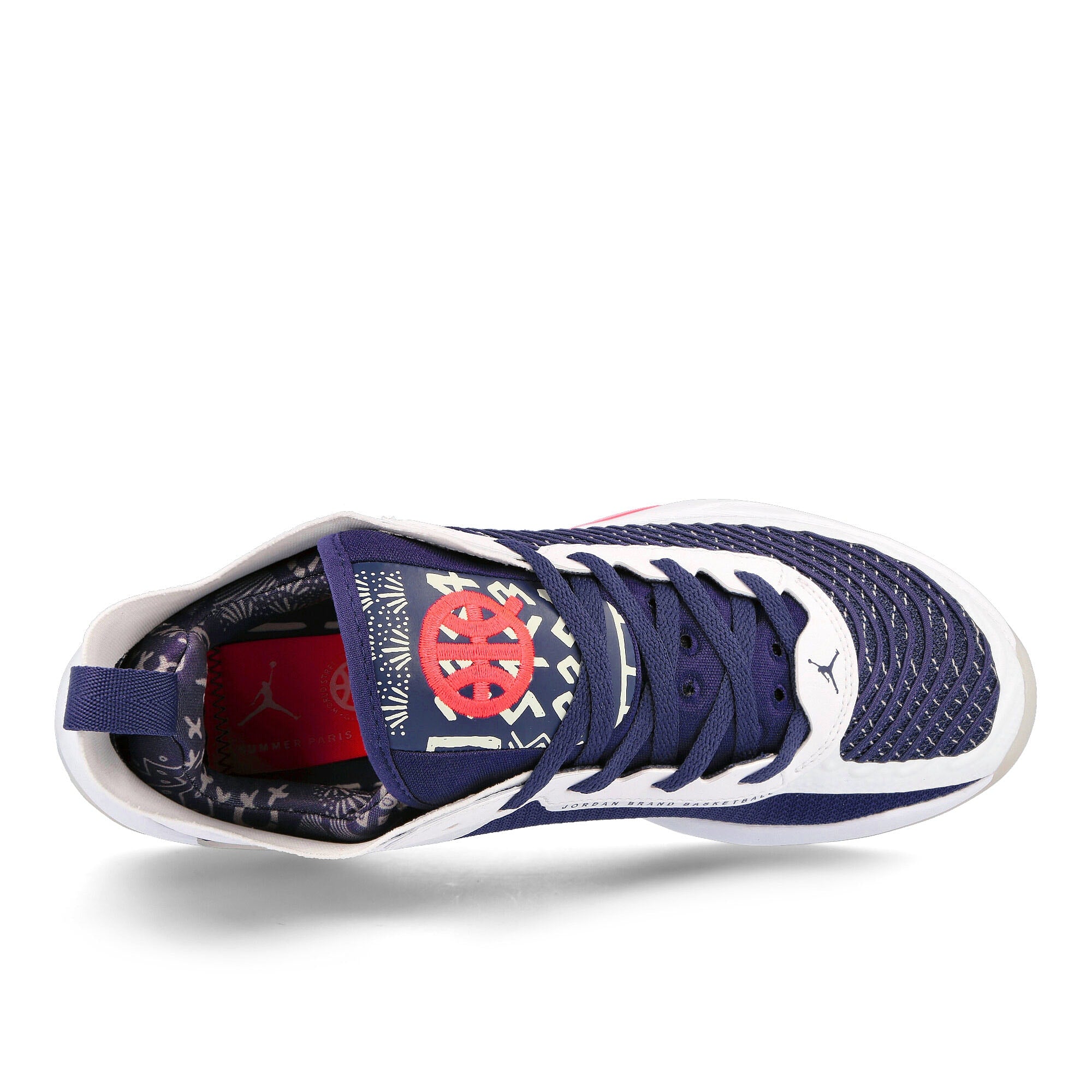 Jordan Air Jordan Luka 1 White / Neutral Indigo - Light Bone Low Top Sneakers Detail View 1 | Overkill