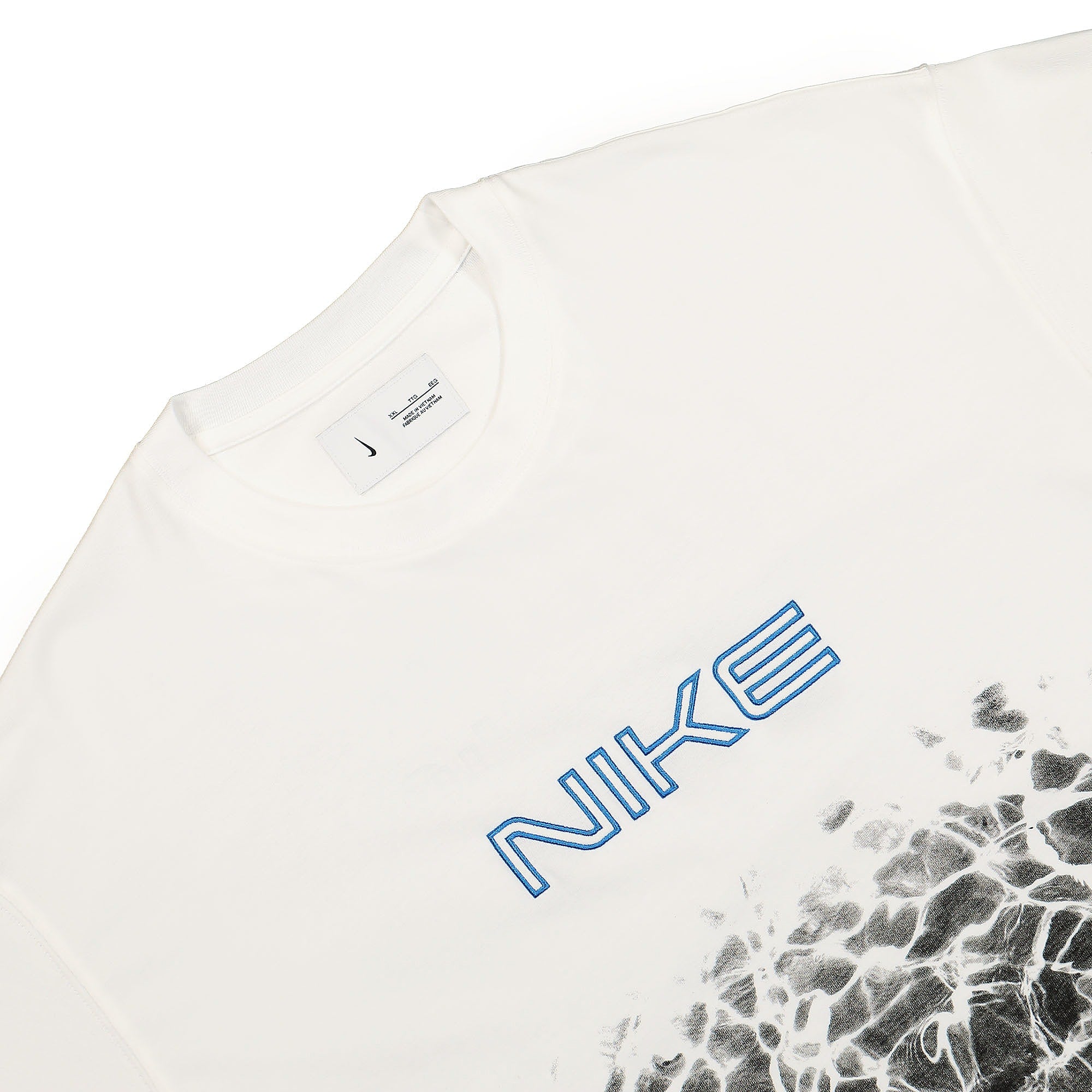 Nike NRG Kukini Long Sleeve Tee White / Black / Signal Blue Longsleeves Close-up | Overkill